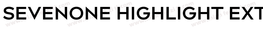 SevenOne Highlight ExtraBold字体转换